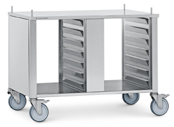 Подставка 6.10, 10.10 закрытая с 2-х сторон 14хGN11 Convotherm 3251506 на колесах